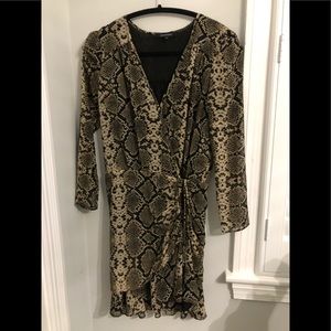 Snakeprint mini dress